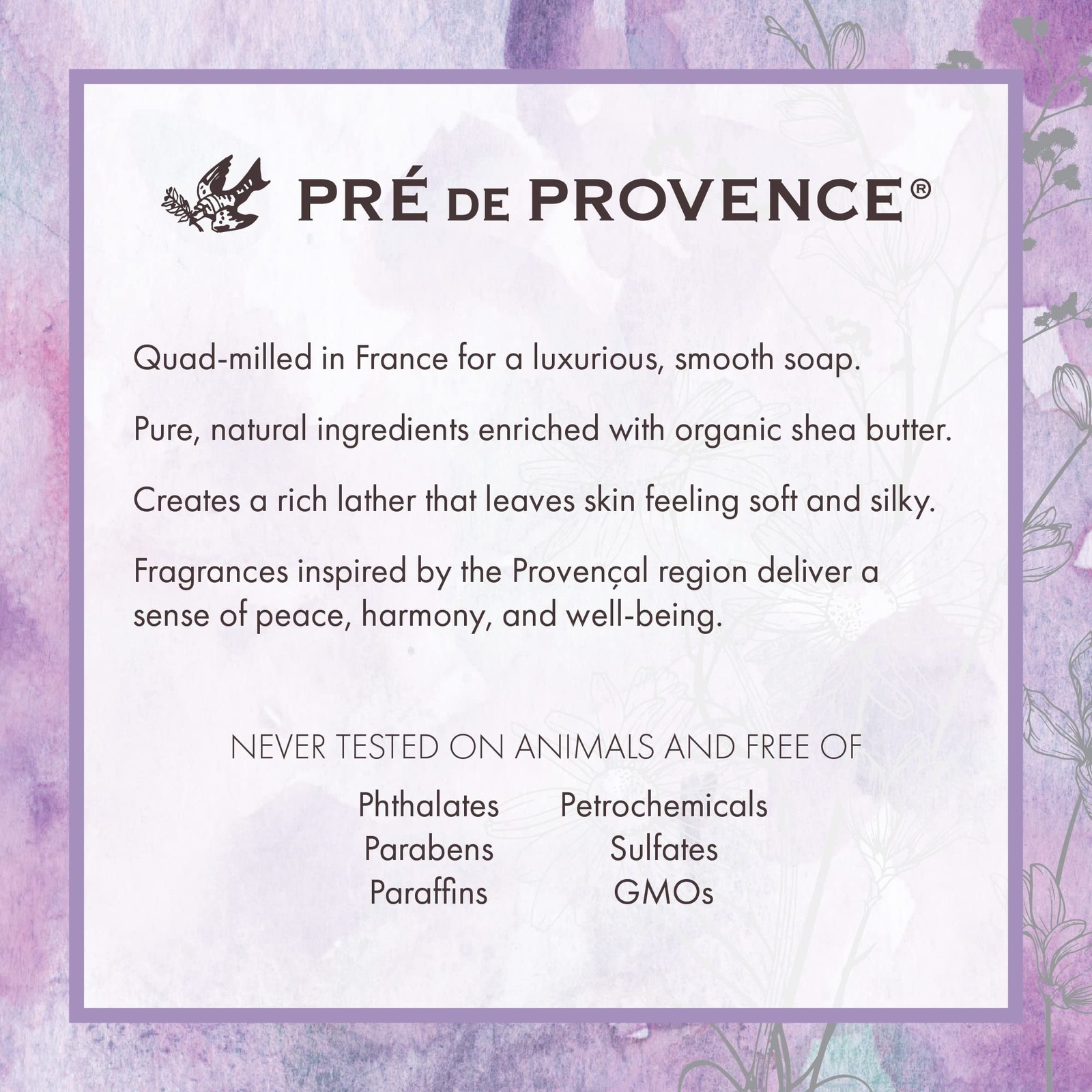 Pre de Provence Artisanal French Soap Bar Enriched with Shea Butter, Honey