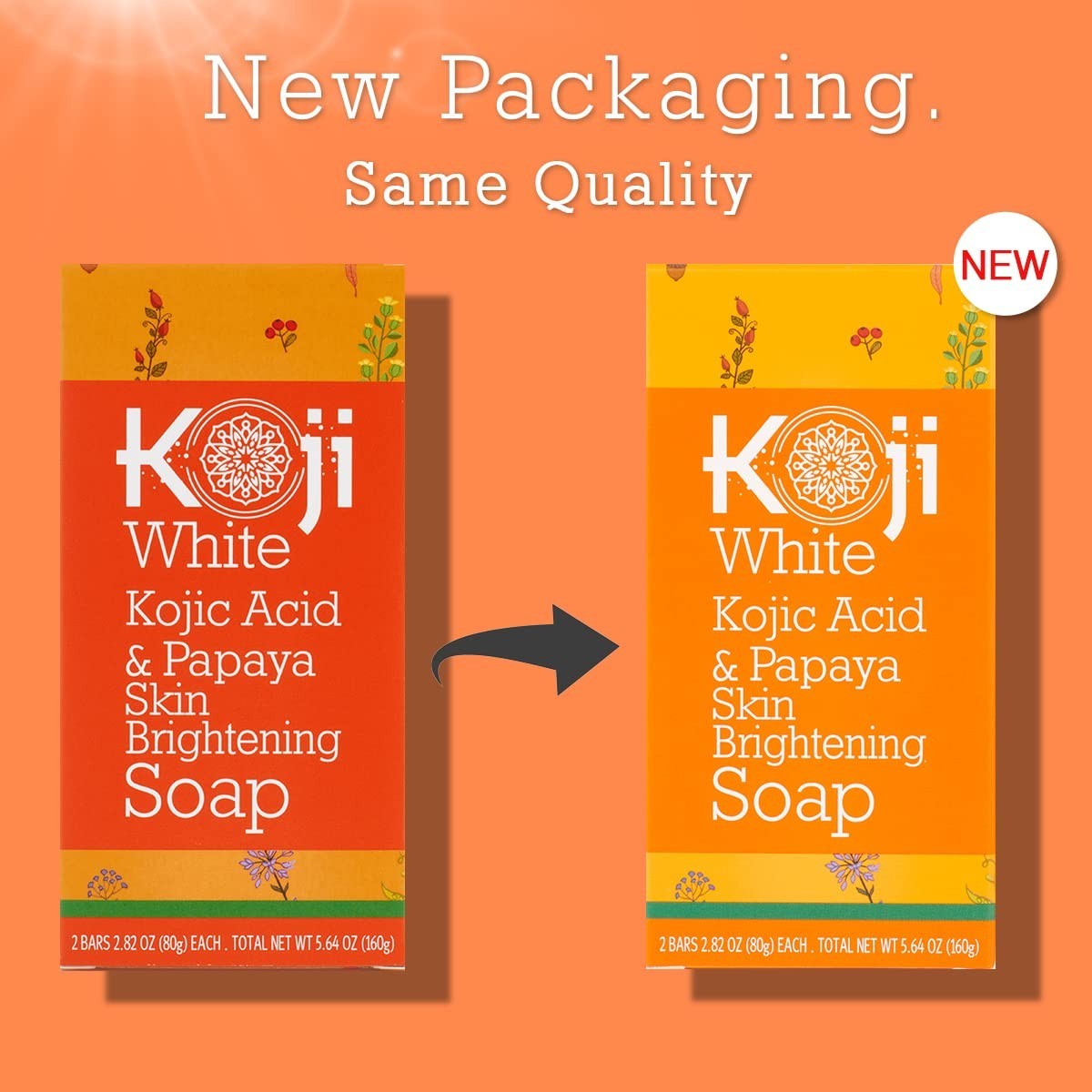 Kojic Acid & Papaya Skin Brightening Soap, Exfoliating Facial Bar,