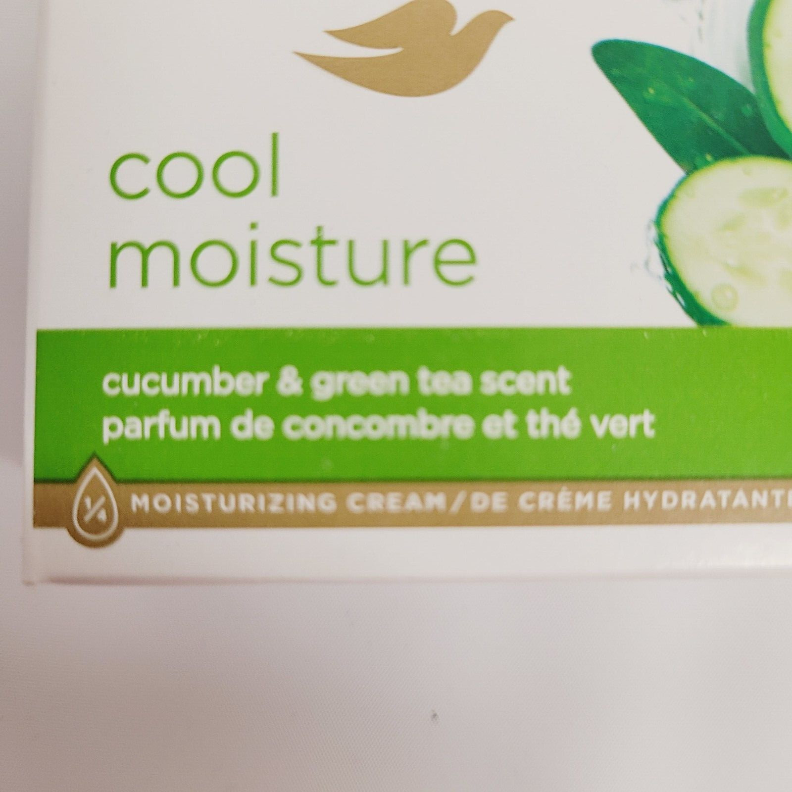 Lot of 5 Dove Cool Moisture Cucumber & Green Tea Moisturizer Cream Bars 3.75 oz