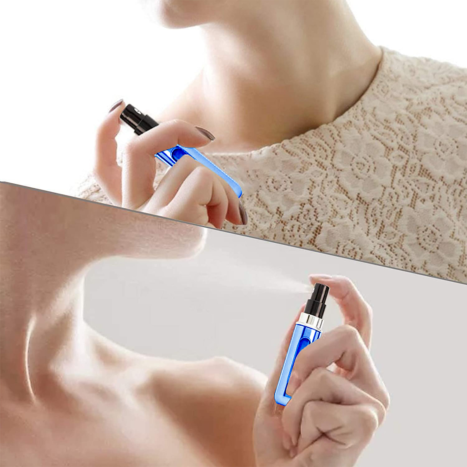 5PCS 5ml 8ml Perfume Bottle Portable Refillable Atomizer Pump Spray Empty Glass