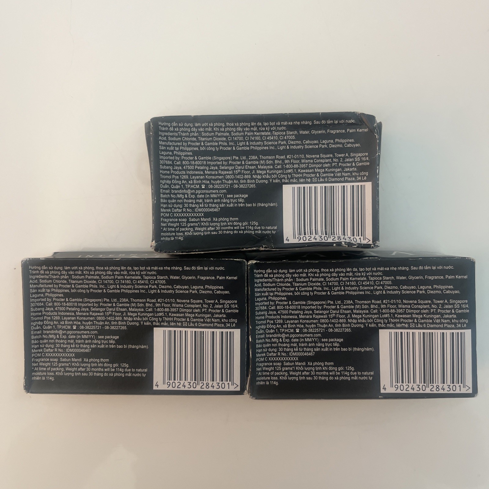 Camay Chic Bar Soap International Softly Scented Body Bath 125G 4.4Oz (3 Pack)