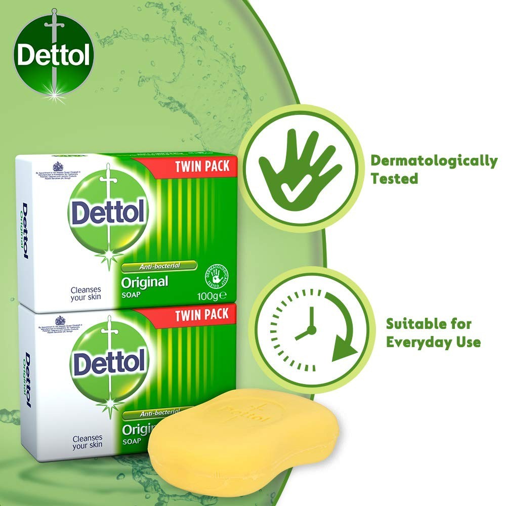 100g Bar Soap Twin Pack – Gentle, Moisturizing, and Bacteria-Fighting