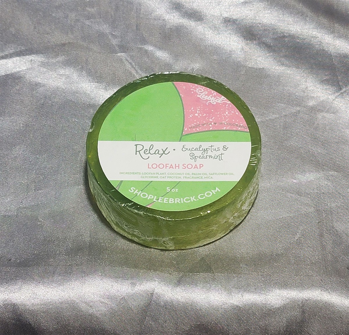 NEW RELAX EUCALYPTUS & SPEARMENT LOOFAH SOAP 5 OZ