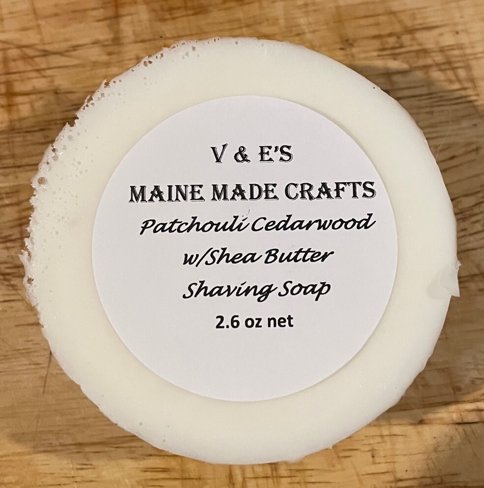 Glycerin Shaving Soap – Patchouli Cedar Wood w/ Shea Butter