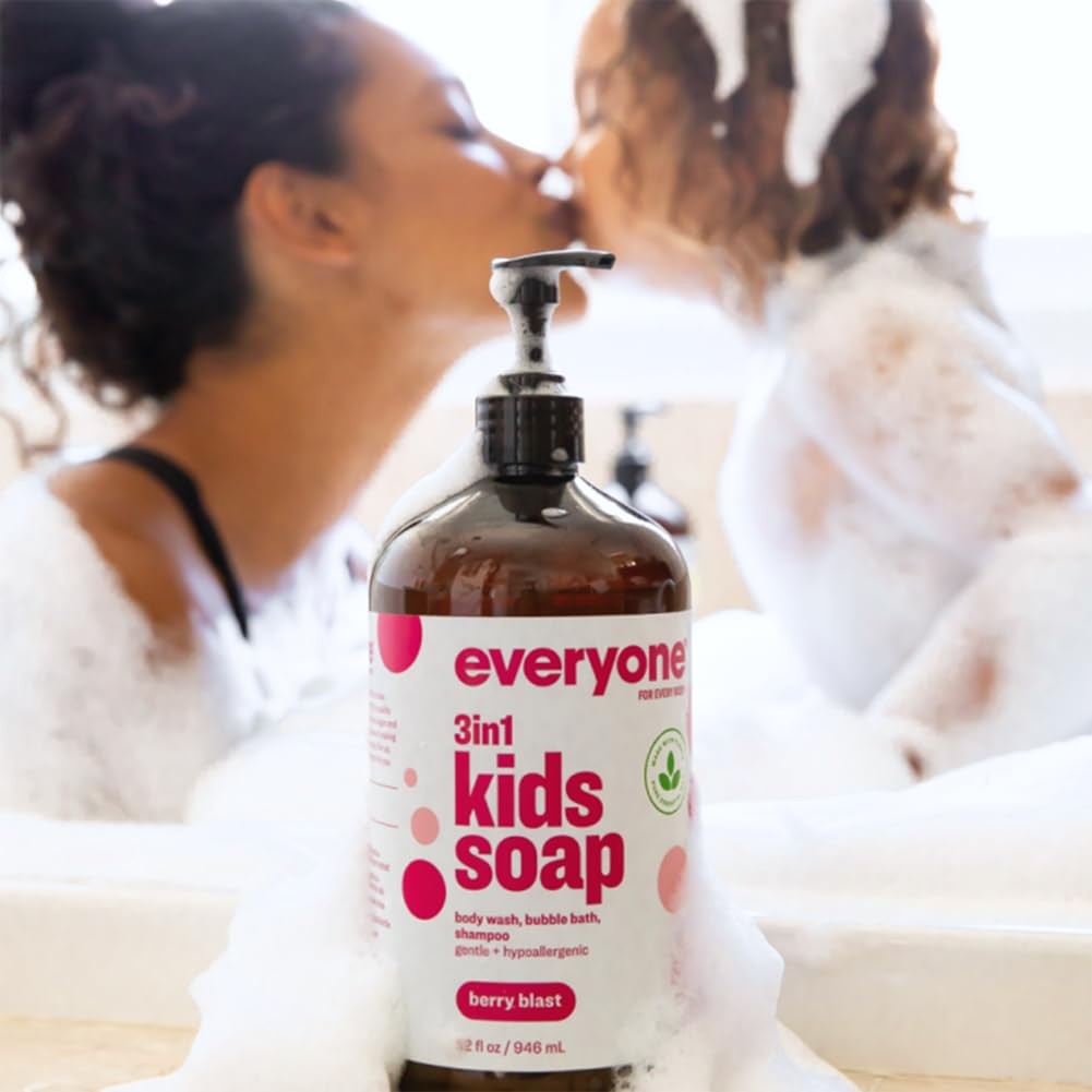 3 in 1 Berry Blast Kids Soap 32 oz Skin Cleaning Agent for Healthy Skin
