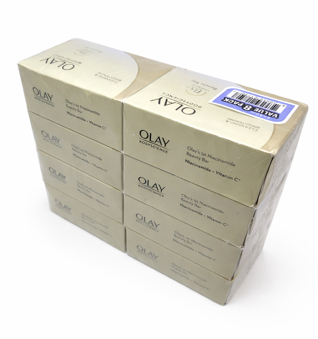 Soap Olay B3+ Vit C Niacinamide Cleansing & Brightening Beauty 8 Bar Sealed New