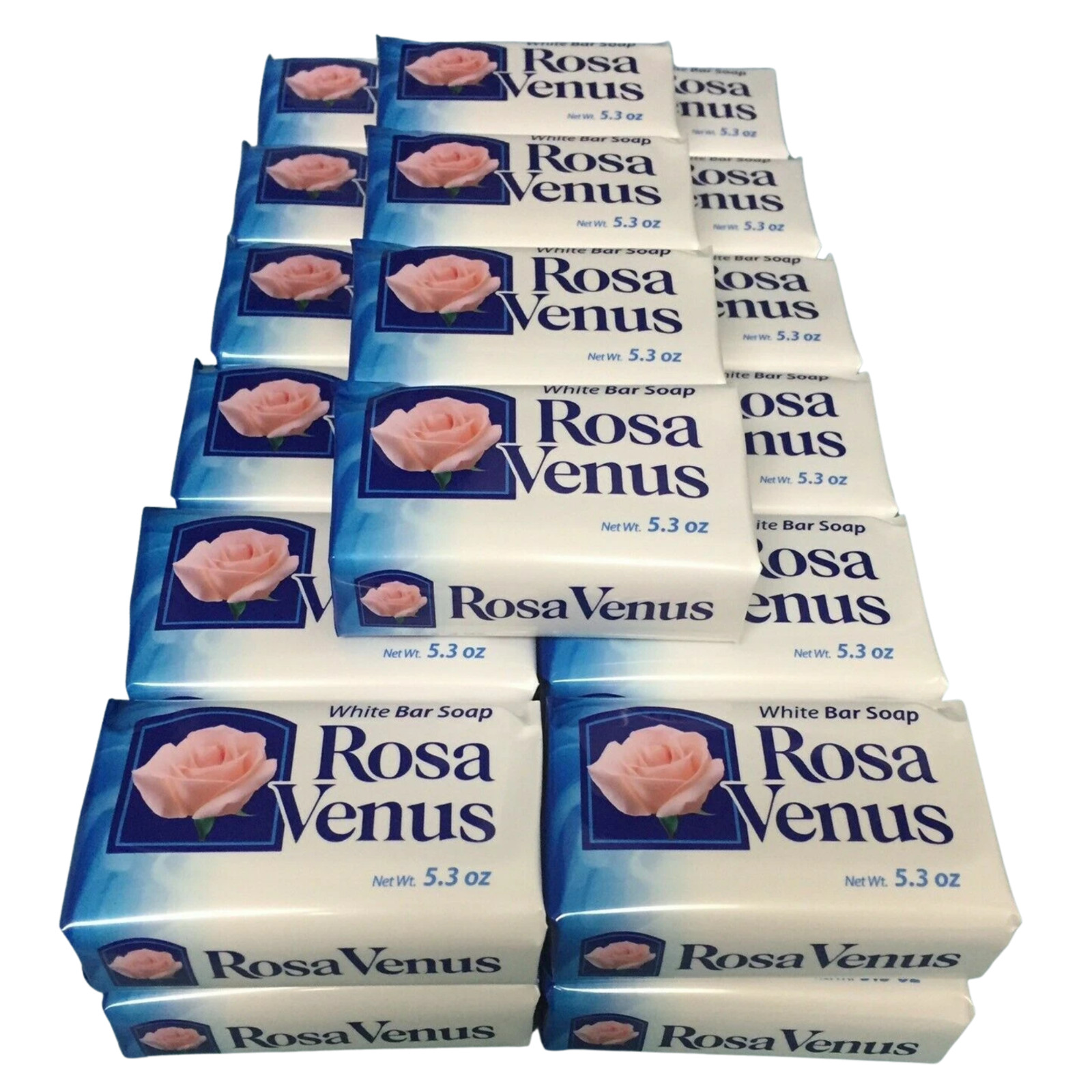 (Pack of 28) Rosa Venus White Bath & Body Bar Soap 5.3 oz