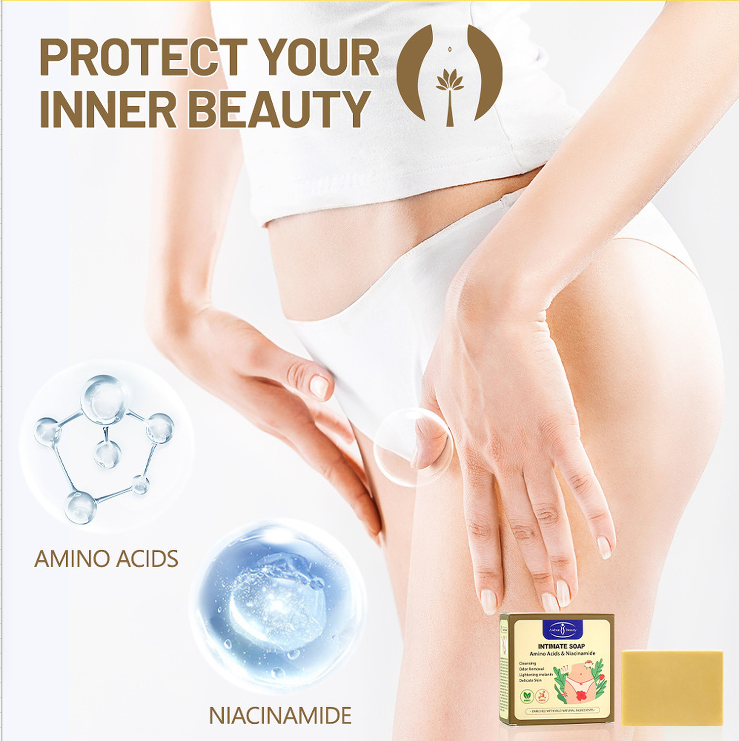Aichun Beauty Soap Slimming Care Intimate Niacinamide Cleansing 100g