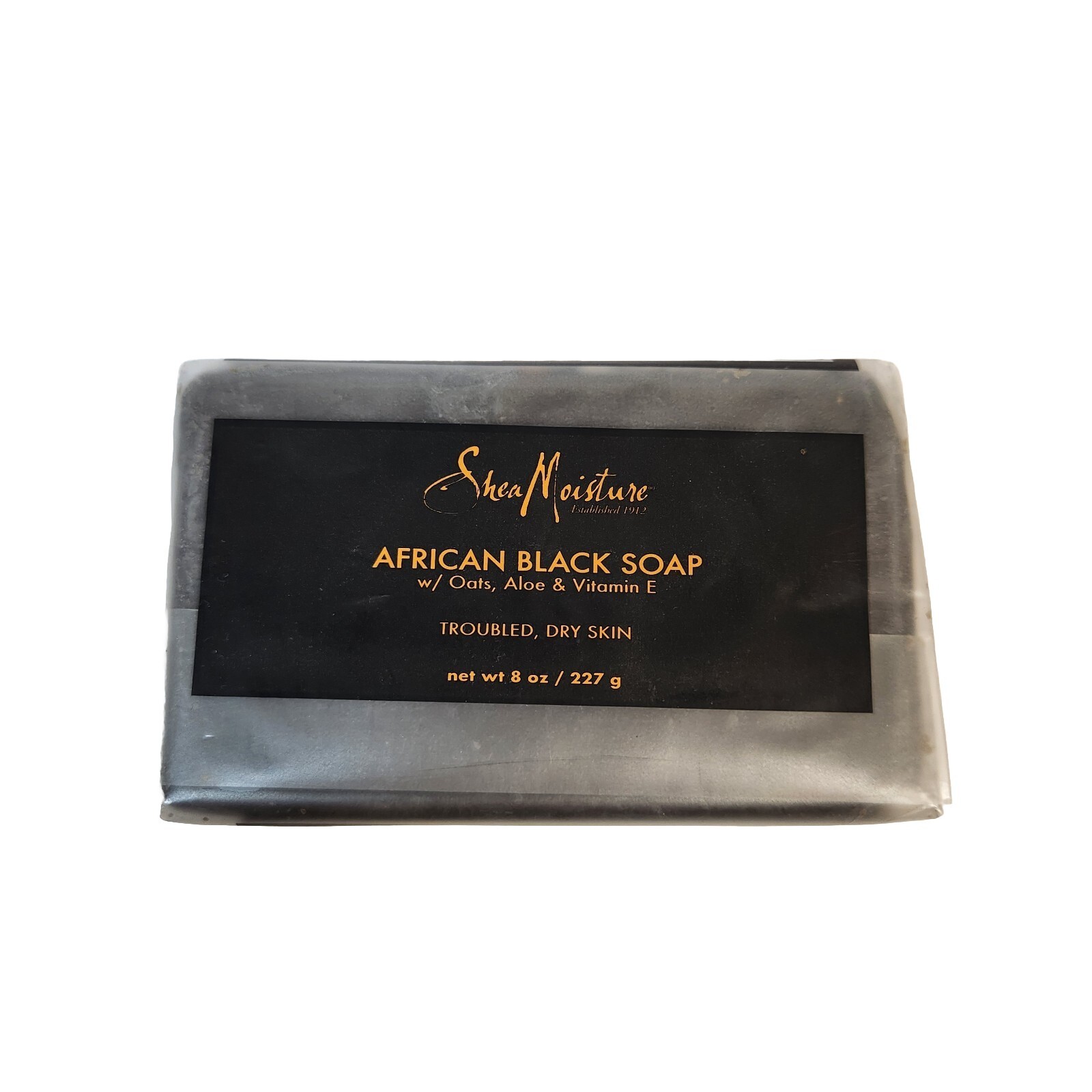 Shea Moisture African Black Soap Bar with Shea Butter 8 oz. NEW/SEALED