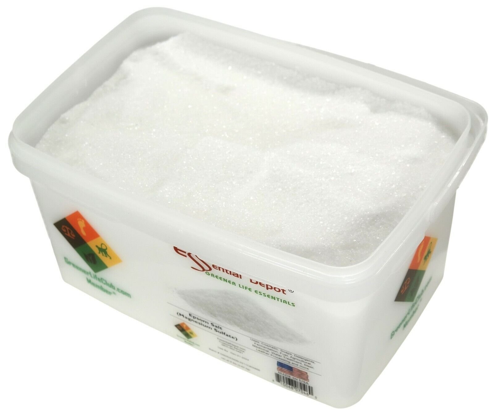 Epsom Salt (Magnesium Sulfate) – 8lb – Greener Life Club Box