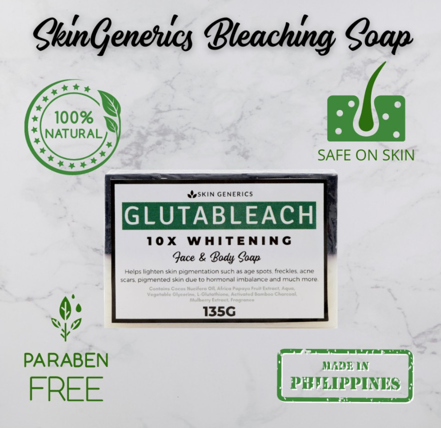 Skin Generics GLUTABLEACH 10x Whitening Face & Body Soap (135g)