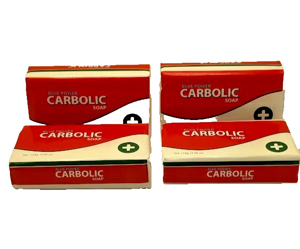 Blue Power CARBOLIC Soap 110g.( 3.90 oz) Pack of 4