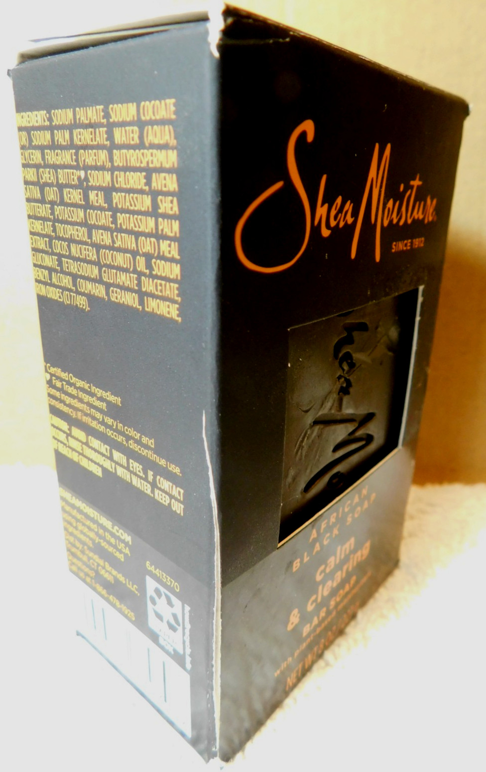 Shea Moisture~African Black Soap Calm&Clearing Bar Soap w/Plant-Based Moisturize