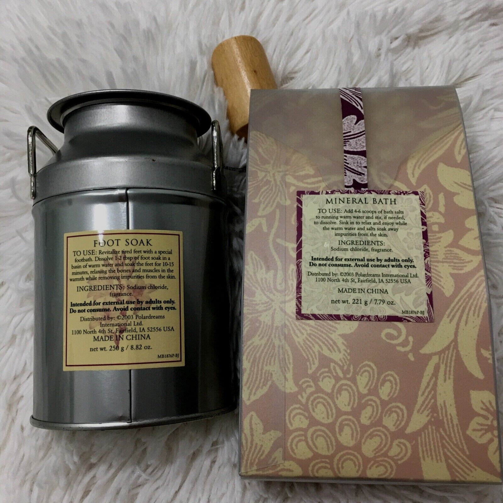 Bath Garden Mineral Bath and Foot Soak Peony Rose New Vintage