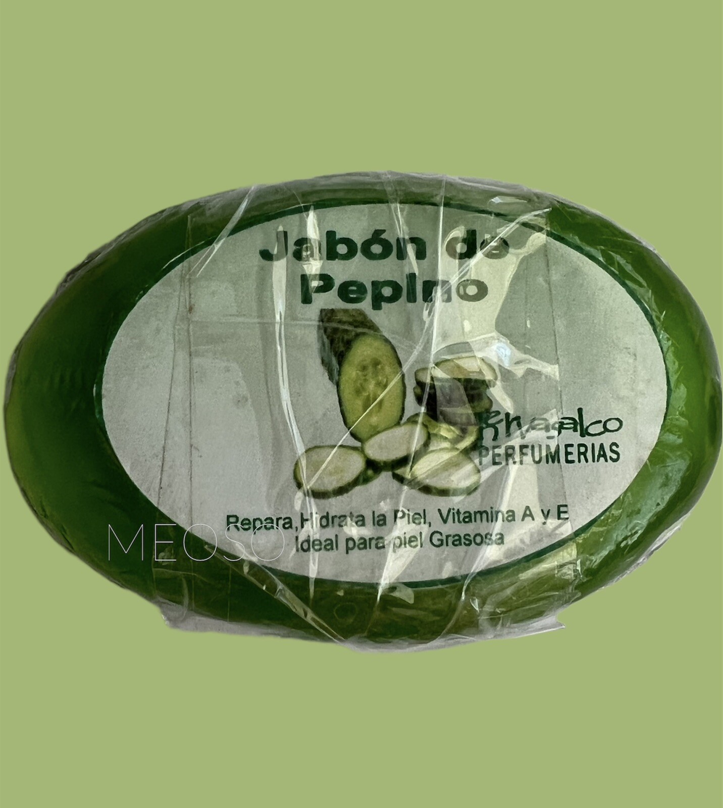 Cucumber Bar Soap, Anti-aging Moisturizes the skin, Vitamin A & E, for oily skin