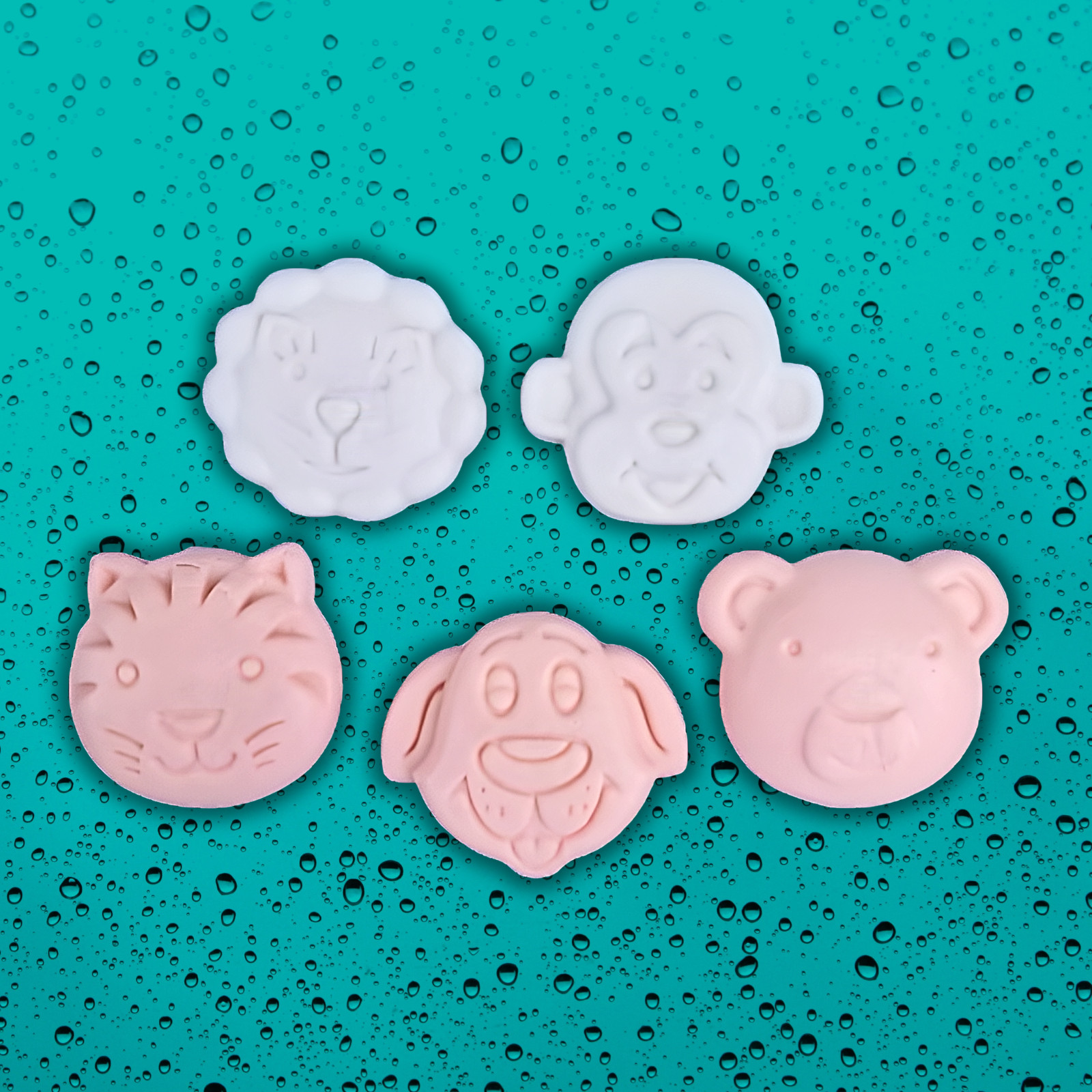 5 Pcs Baby Soaps Trusted By dermatologists 5 Shapes No Harmful Chemicals Added