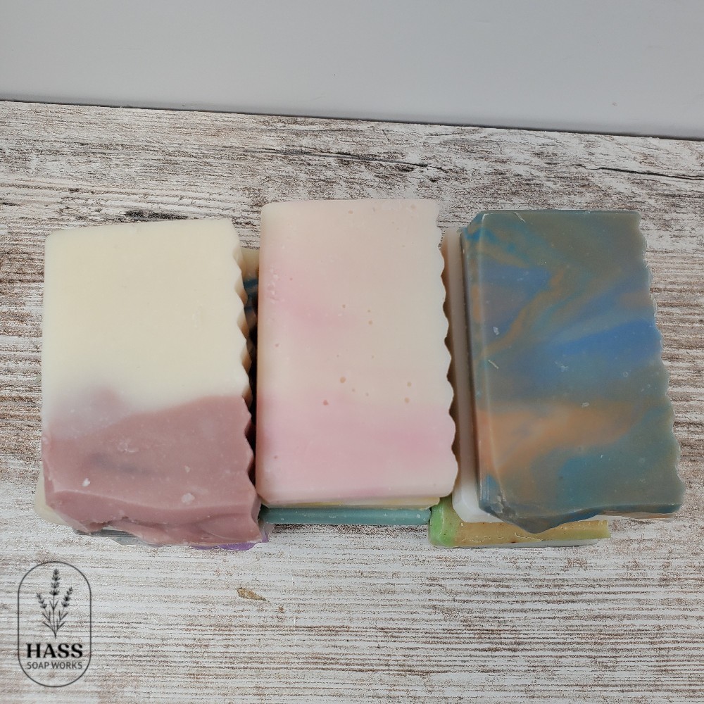 Handmade Bar Soap Samples Ends Assorted Scents Cold Process Natural Bars 12oz