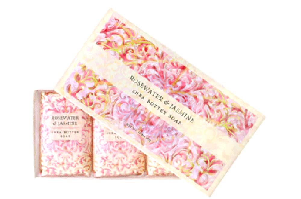 Rj Skin Cleaning Agent Gift Box Soap Pack 3 Luxurious Shea Butter Scents