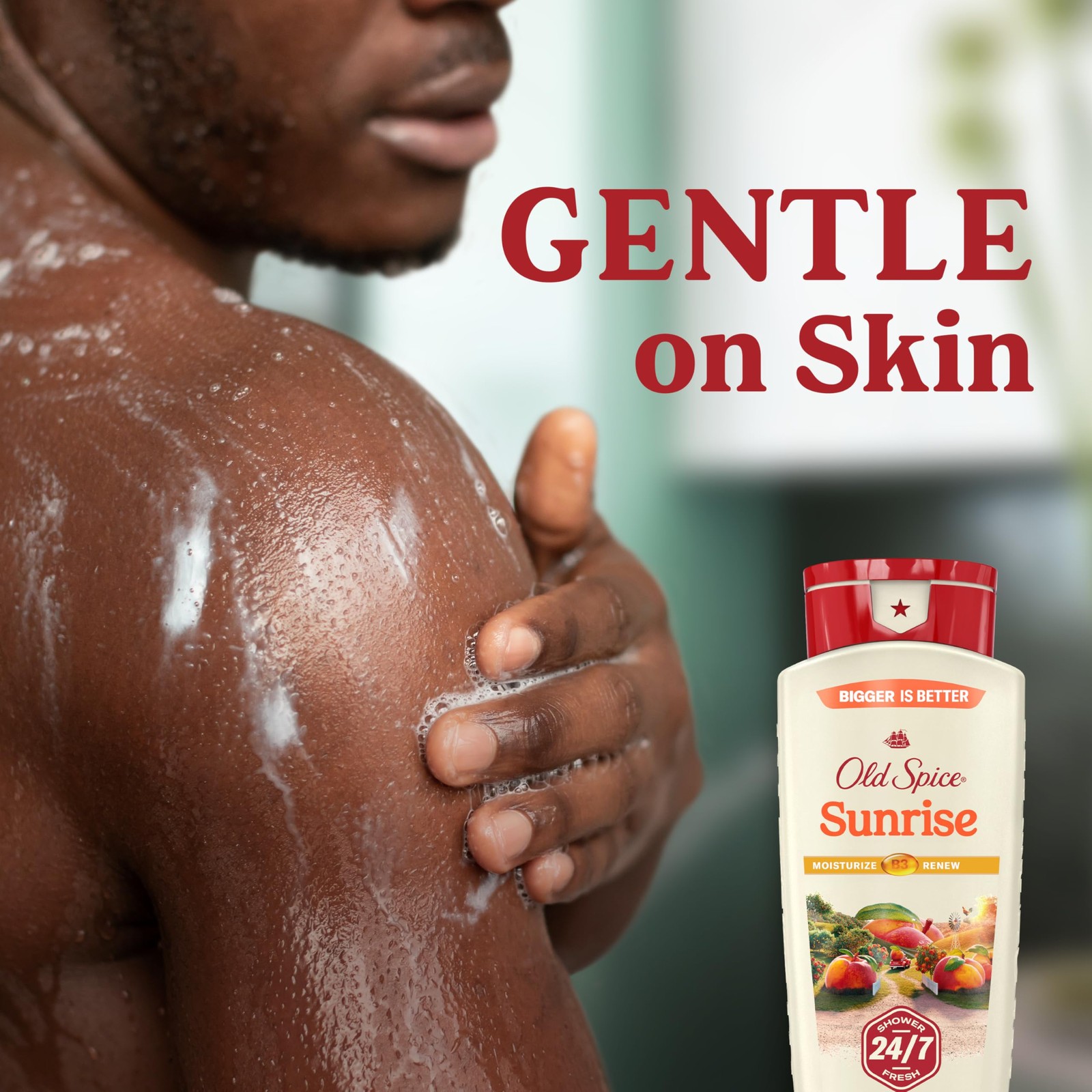 Old Spice Cleansing Body Wash for Men, 24/7 18 Fl Oz (Pack of 1), Beige