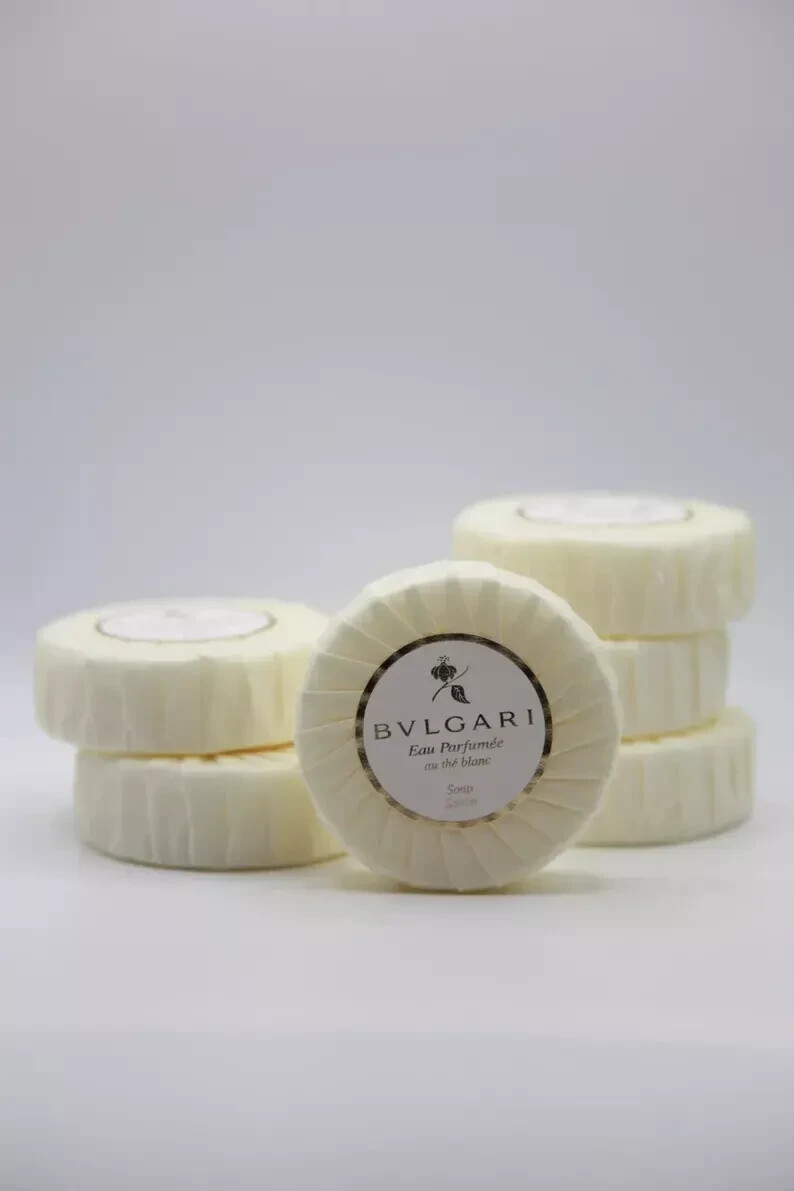 BVLGARI au thé Blanc ( White Tea ) Soap – 2.6oz / 75g Pack Of 12 NEW