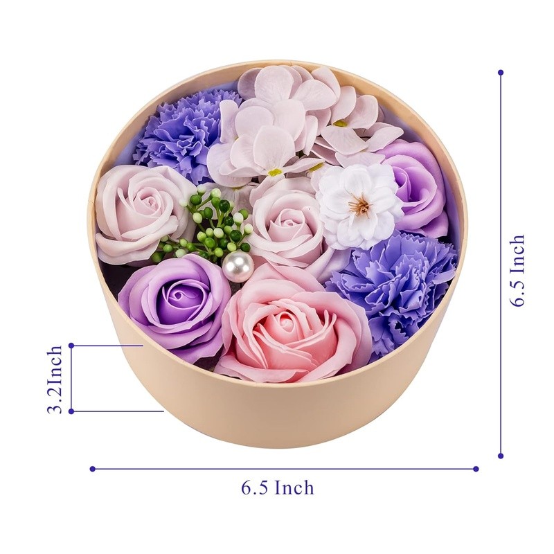 Exquisite Rose Petal Soap Natural Fragrant Bath Soap Unique Gift Women New