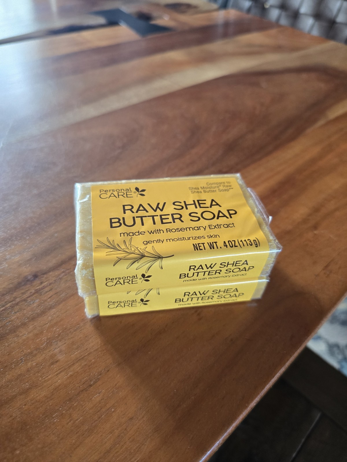 2pk Personal Care Raw Shea Butter Soap Rosemary Extract Bar Soap