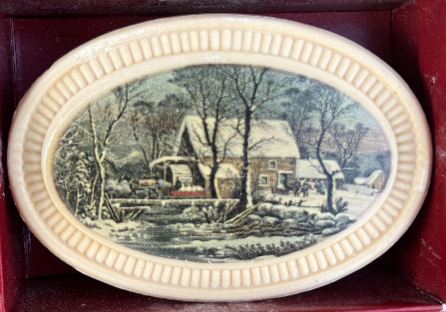 Vintage Avon Special Occasion Fragrance Soaps 1876 Winterscapes Scenes 3oz Each