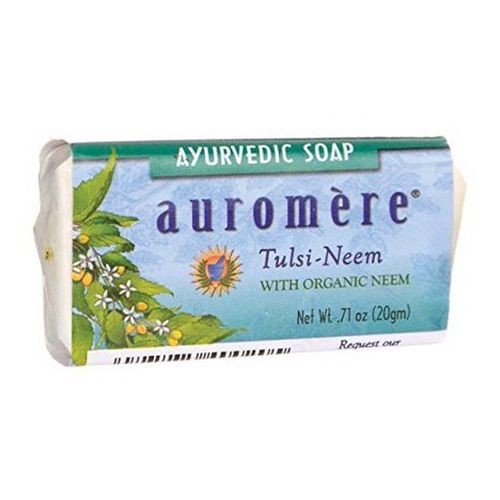 Ayurvedic Bar Soap Tulsi Neem 0.71 Oz By Auromere