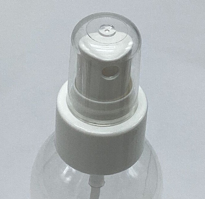 6 oz PET Plastic 24/410 Clear Round Bottle White Smooth Fine Mist Sprayer