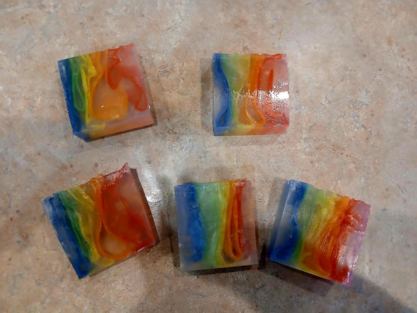 Rainbow Soap! Handmade Soap Great For Gifts!
