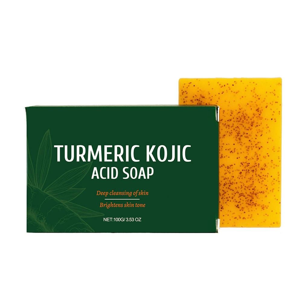 Turmeric Kojic Acid Soap Dim Spot Whiteninsideg Lightening Skin Soap 100g
