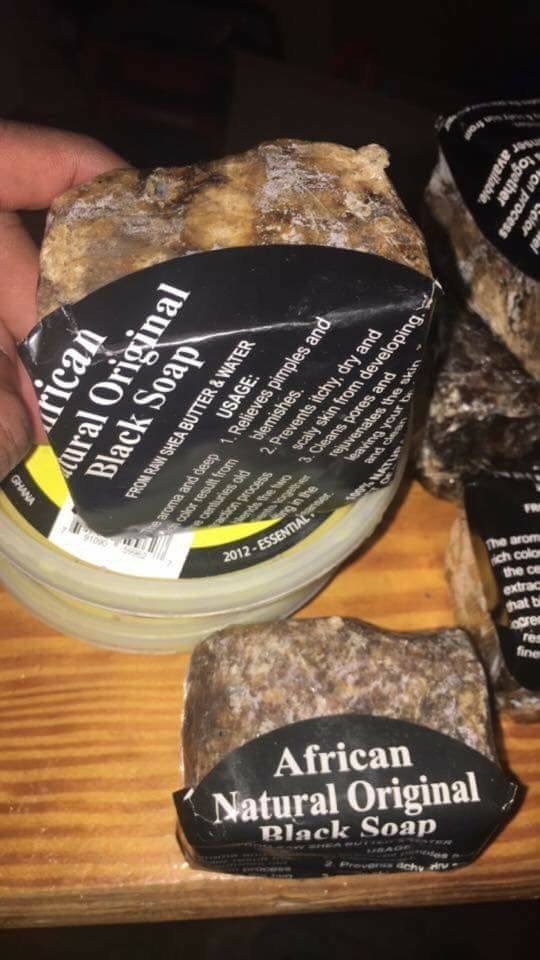 RAW African Natural Original Black Soap Bar