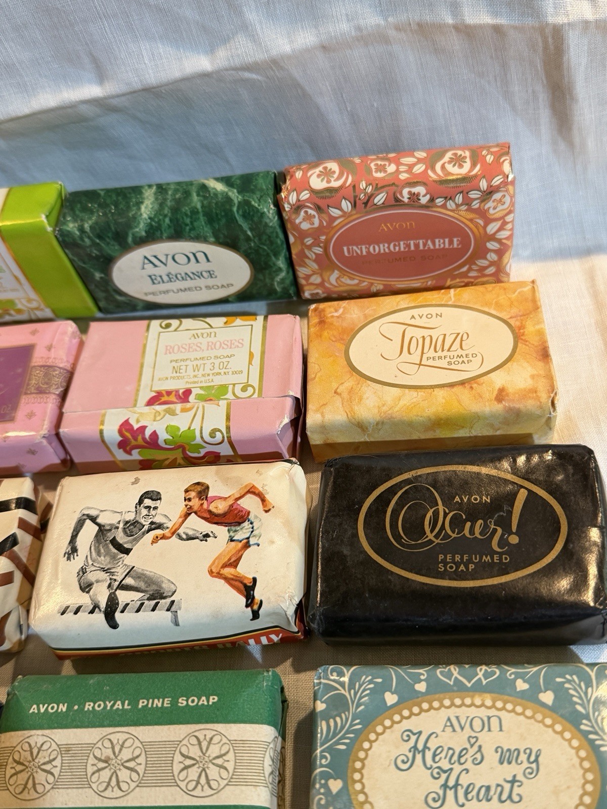 Huge Lot of Vintage Avon Bar Soaps – 23 Bars – Great Assortment – 3 oz. Size