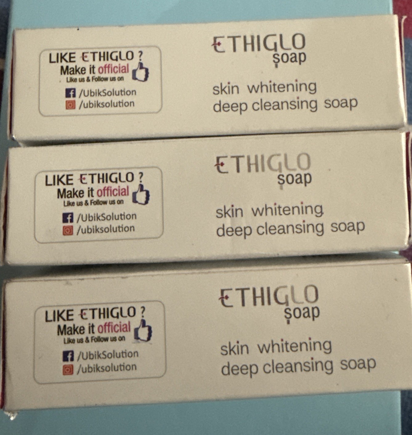 Ethiglo Soap Glowing Skin for acne spots and dull complexion 75gm