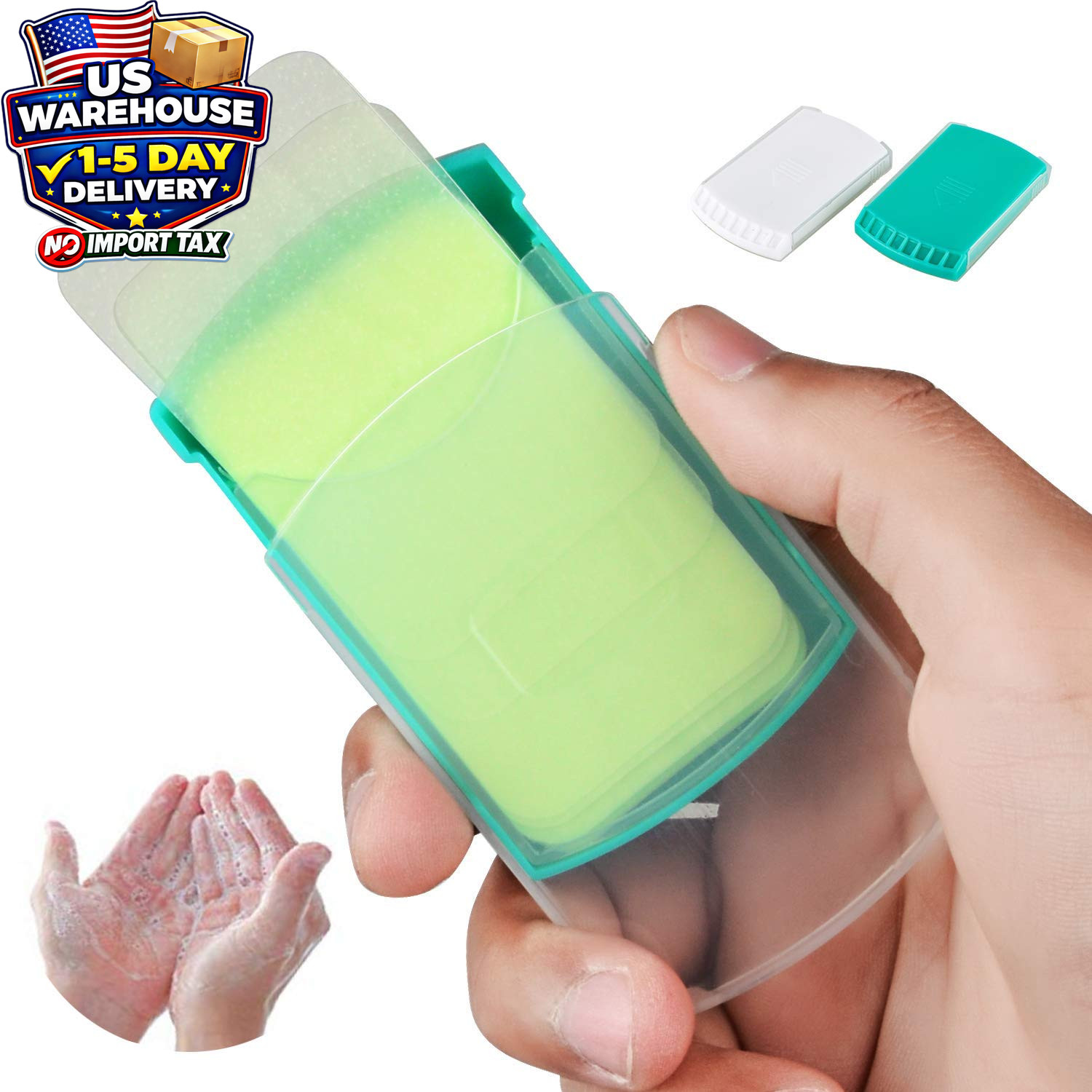Portable Hand Soap Sheets 100pcs Travel Camping Wash Soap Paper Outdoor Use