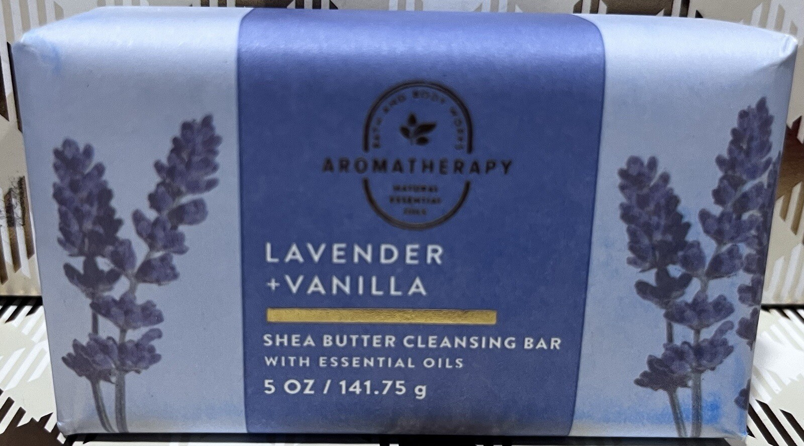 X3 LAVENDER + VANILLA Bath & Body Works Bar Shea Butter Cleansing Soap