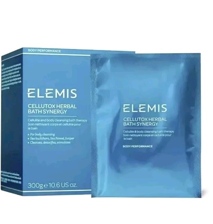 Elemis Cellutox Herbal Bath Synergy 300g 10.6 fl oz 10 Sachets EXP 2027 GENUINE