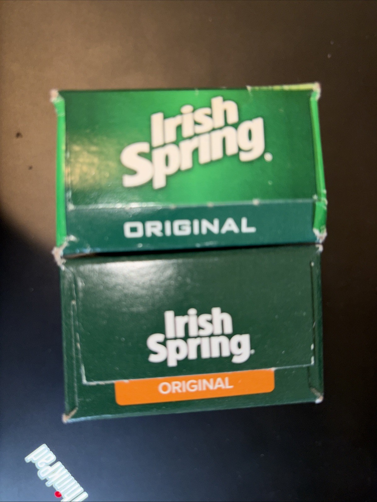Lot Of 2 Original Irish Spring Deodorant Soap 3.7oz Bars No Flaxseed Oil, Sealed