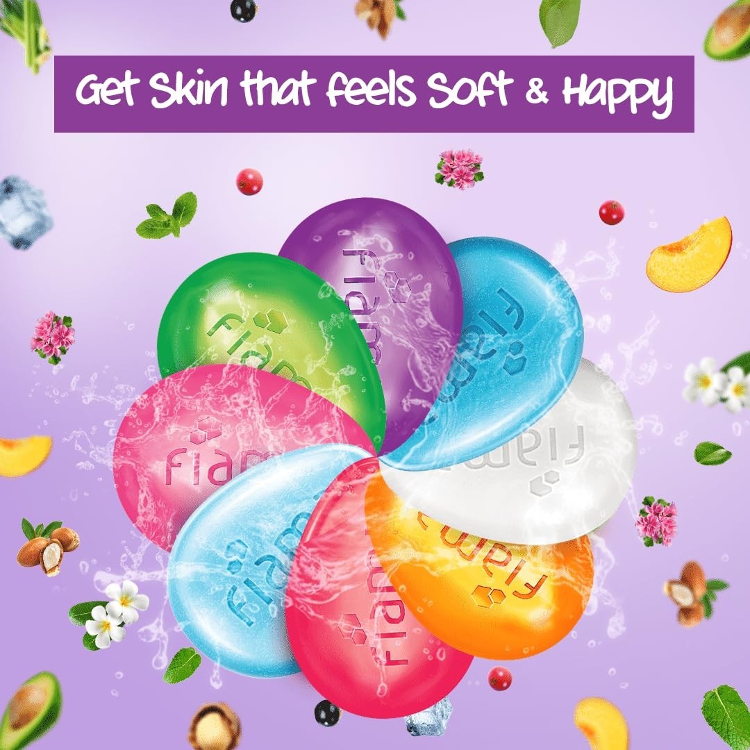 Fiama Gel Bathing Bar Mega Pack,With 8Unique Gel Bars,1000g (125g – Pack of 8)