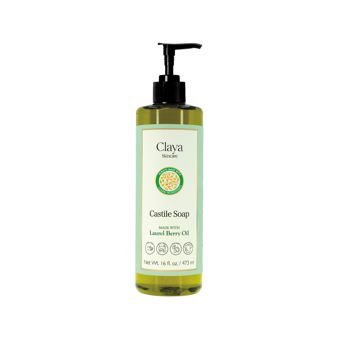 Liquid Castile Soap (Pump Cap) – Organic Ingredients, Gentle For Sensitive Skin