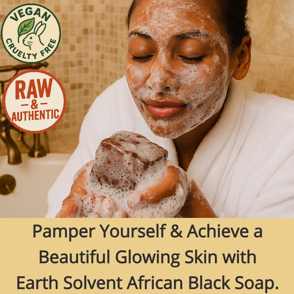 Earth Solvent African Black Soap – Premium Organic