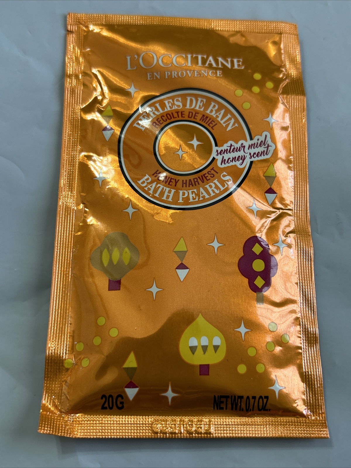 L’OCCITANE Perles De Bain HONEY HARVEST BATH PEARLS 0.7oz new sealed