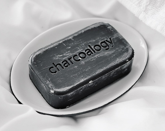 Charcoalogy Bamboo Charcoal Soap Bar Face Body Activated Natural 100 g x 5