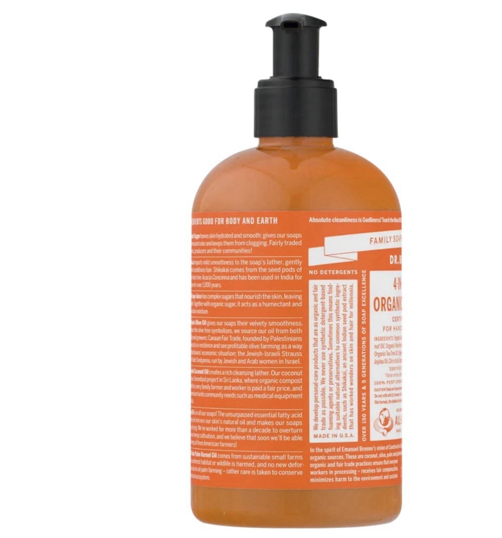 Dr. Bronner’s 4-in-1 Tea Tree Organic Sugar Soap (New)