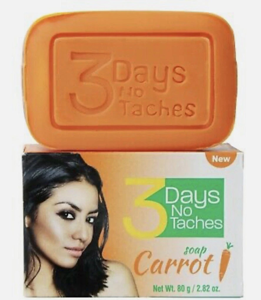 3Days No Taches Soap Carrot 80g/2.82oz {PACK OF 6}
