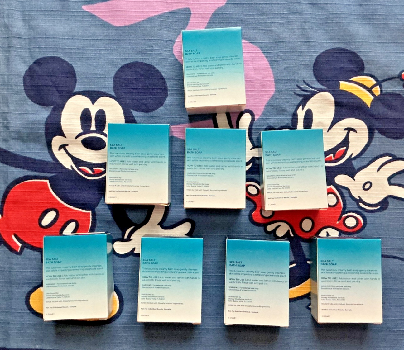 DISNEY H2O+ SEA SALT BATH SOAP LOT OF 8 1.5 OZ EA NEW