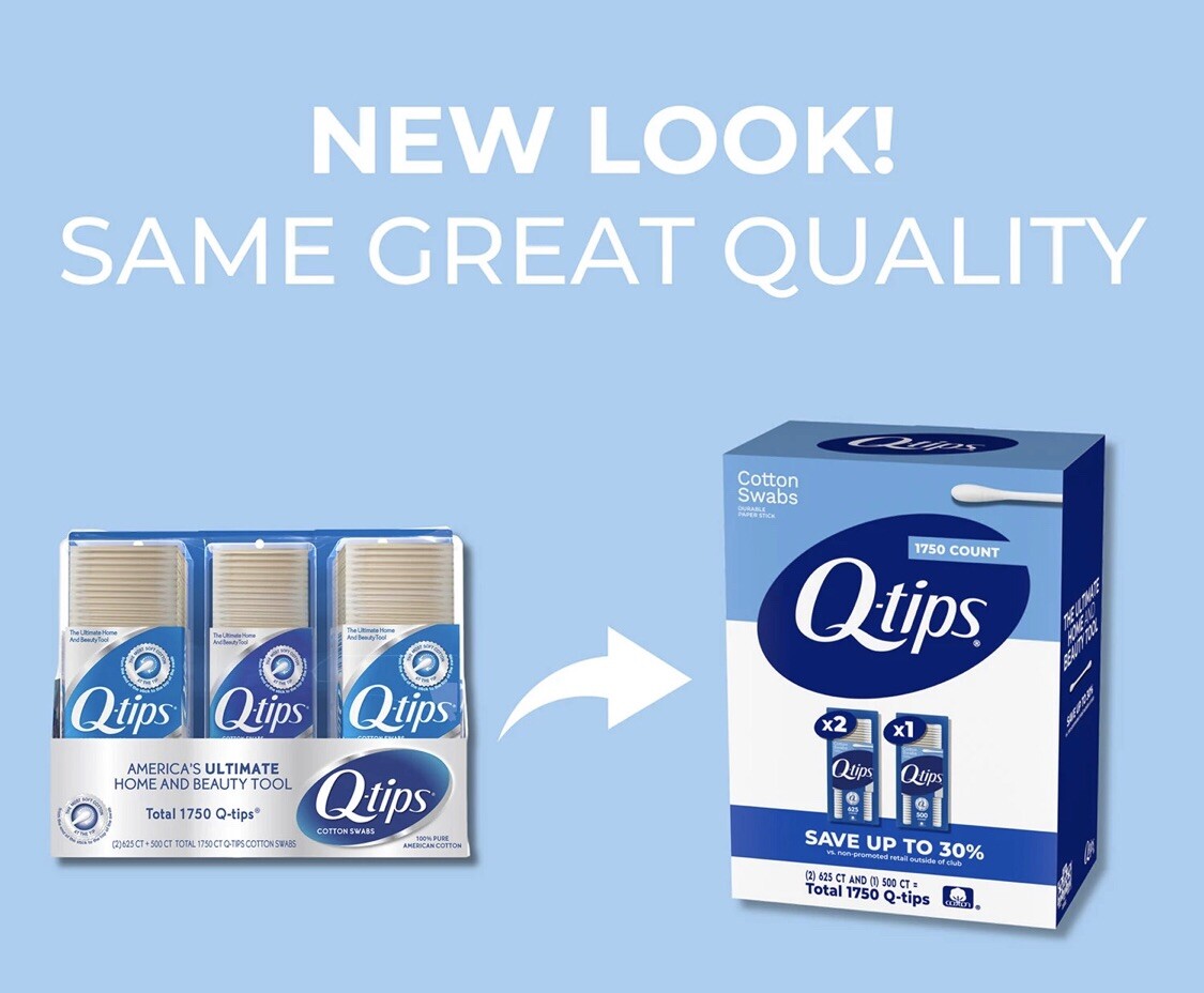 Q-tips Cotton Swabs (625 ct., 2 pk. + 500 ct., 1 pk.) Great Price