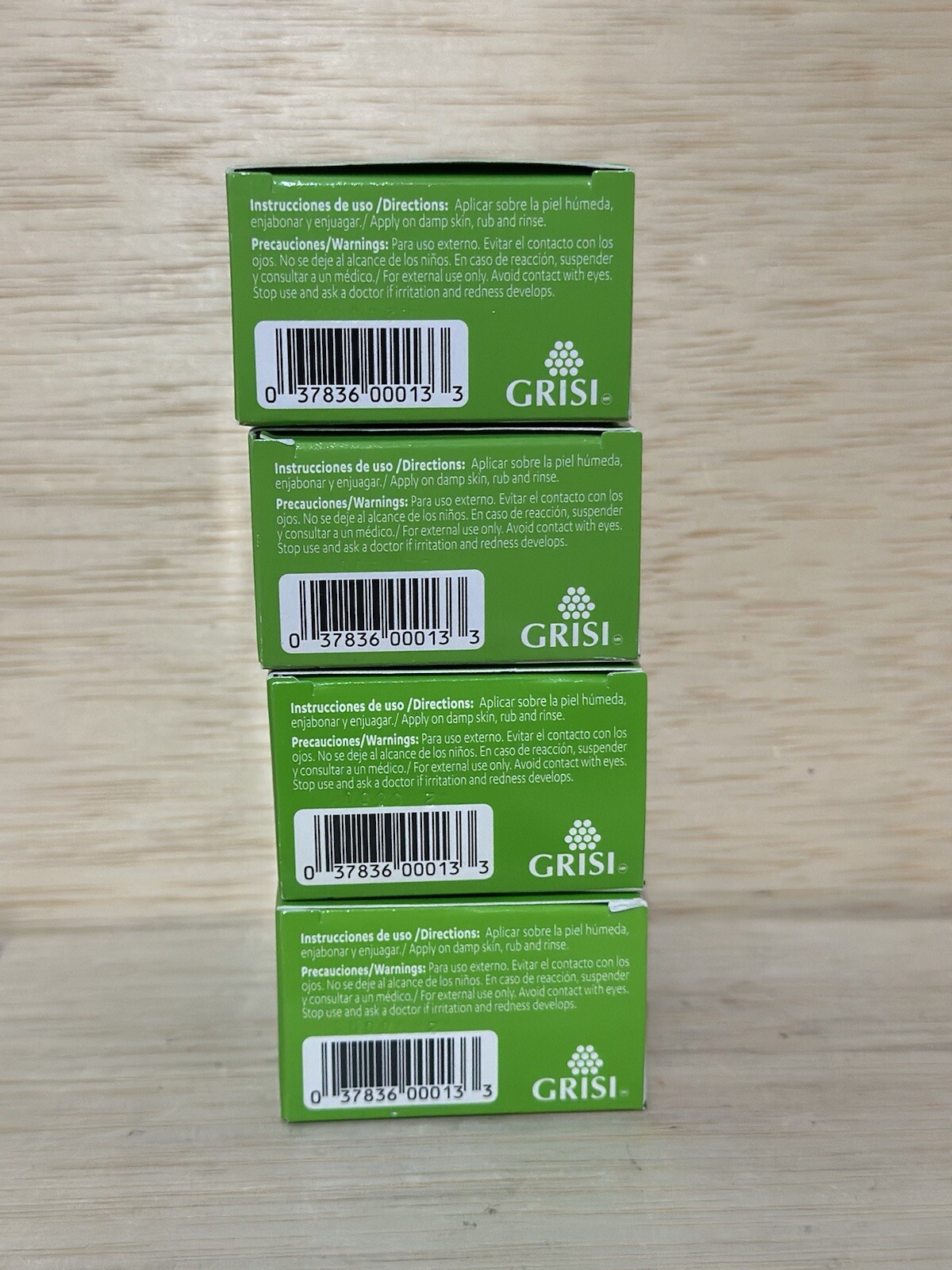 4-GRISI ALOE VERA NATURAL SOAP Balancing 3.5oz Scented Bar Hand Face Bath Jabon