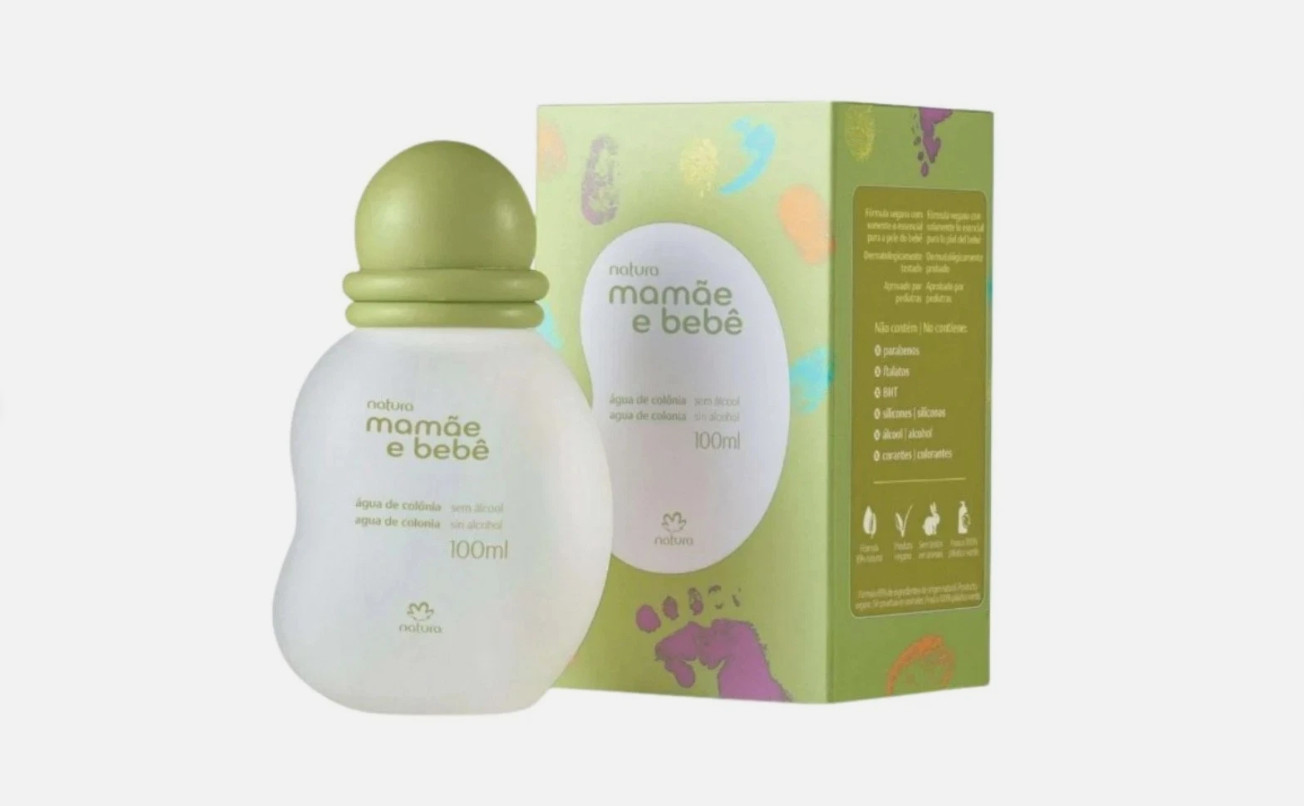 Natura Mamae e Bebe Agua de Colonia Sem Alcool 100 ml
