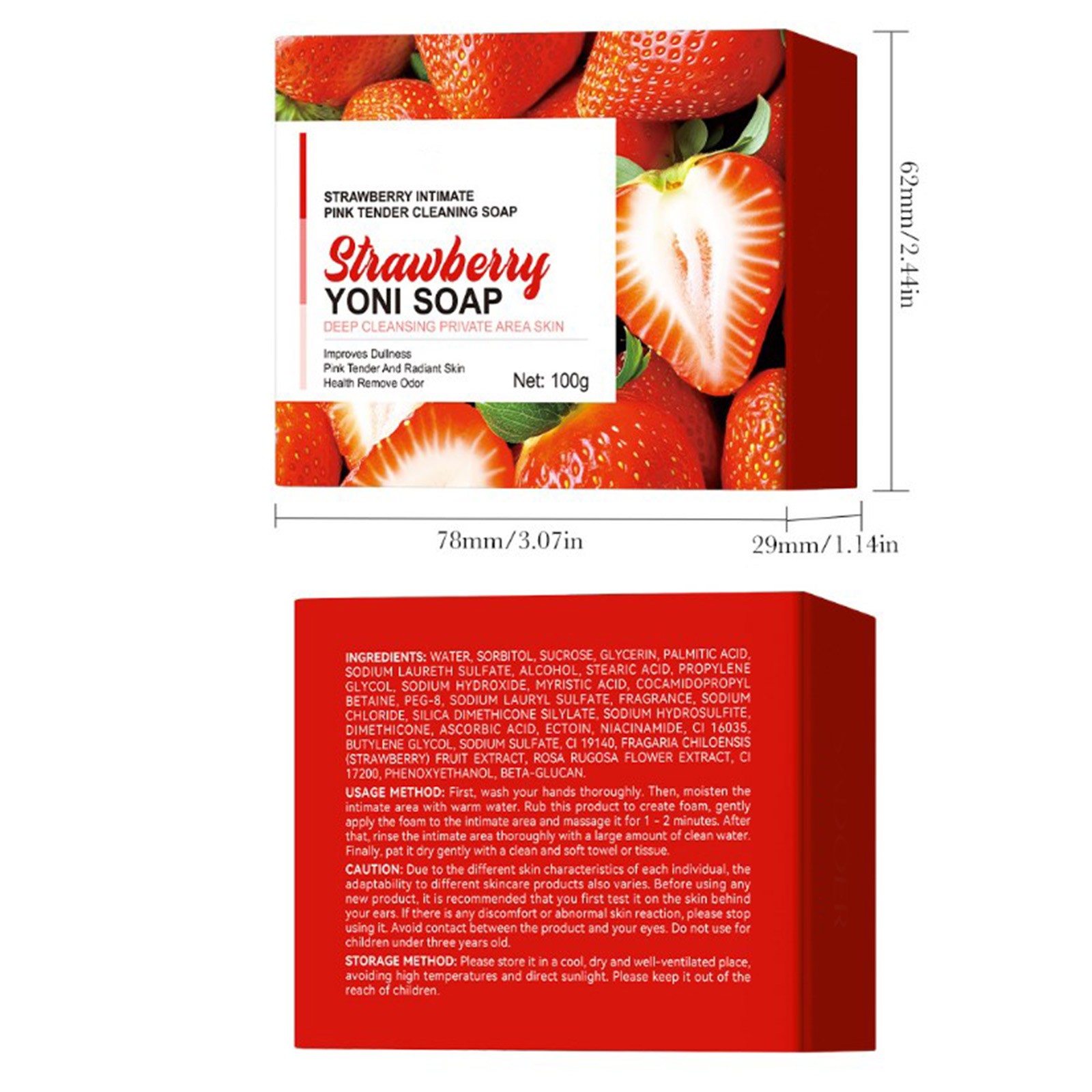 Women Tri Color Cleaning Soap Improve The Dull Skin 100g Improve Dullness